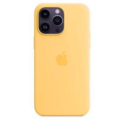 Чохол Apple Silicone Case with MagSafe for iPhone 14 Pro - Sunglow 1079 фото