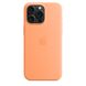 Чехол iPhone 15 Pro Max Silicone Case with MagSafe - Orange Sorbet 1051 фото 4