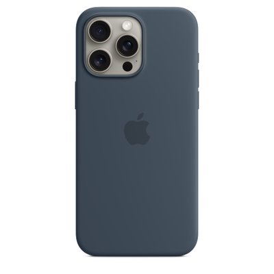 Чохол iPhone 15 Pro Silicone Case with MagSafe - Storm Blue 1091 фото