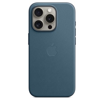 Чохол iPhone 15 Pro Max FineWoven Case with MagSafe - Pacific Blue  1062 фото