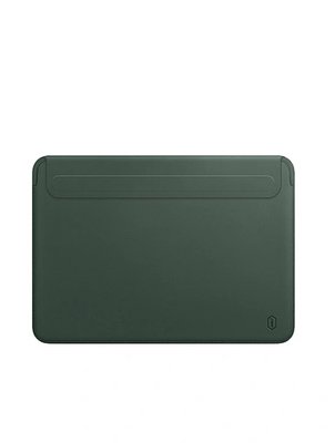 Чехол WIWU Skin Pro 2 Leather Sleeve for MacBook Air/Pro с диагональю 13.3''/14'' Green 1233 фото