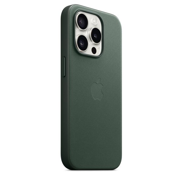 Чохол iPhone 15 FineWoven Case with MagSafe - Evergreen 1118 фото