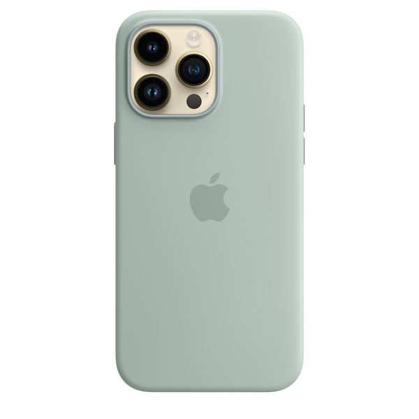 Чохол Apple Silicone Case with MagSafe for iPhone 14 Pro Max - Succulent 1068 фото