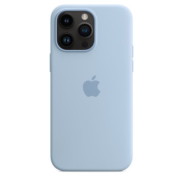 Чехол Apple Silicone Case with MagSafe for iPhone 14 Pro - Sky 1077 фото