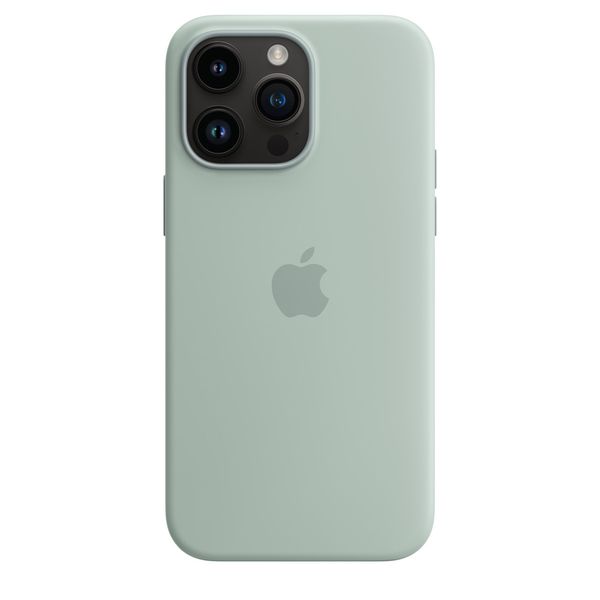 Чехол Apple Silicone Case with MagSafe for iPhone 14 Pro - Succulent 1080 фото