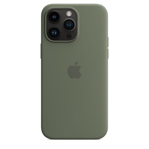 Чохол Apple Silicone Case with MagSafe for iPhone 14 Plus - Olive 1132 фото