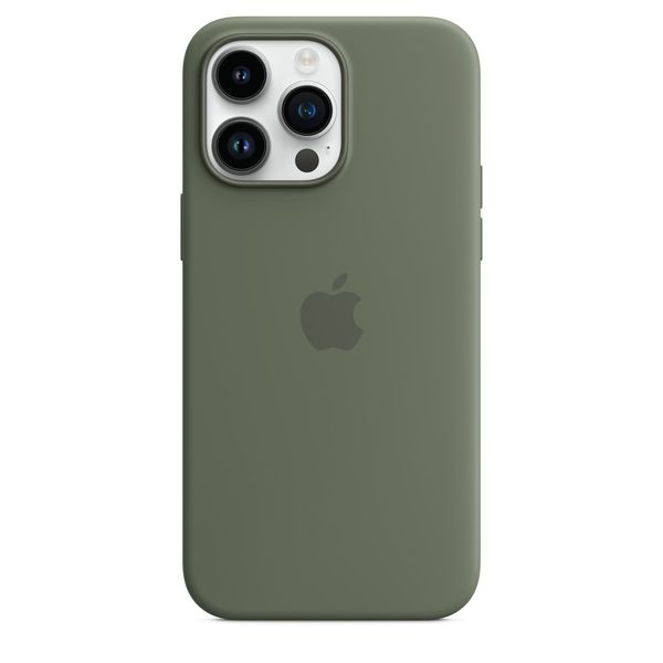 Чохол Apple Silicone Case with MagSafe for iPhone 14 Plus - Olive 1132 фото