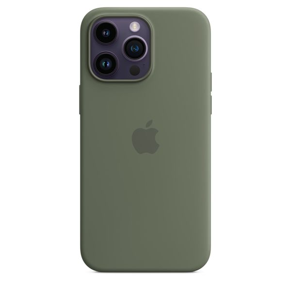 Чохол Apple Silicone Case with MagSafe for iPhone 14 Plus - Olive 1132 фото