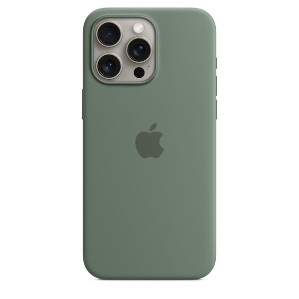 Чехол iPhone 15 Pro Max Silicone Case with MagSafe - Cypress 1052 фото