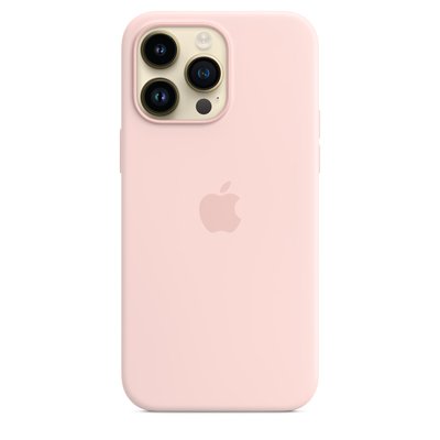 Чехол Apple Silicone Case with MagSafe for iPhone 14 Pro - Chalk Pink 1083 фото