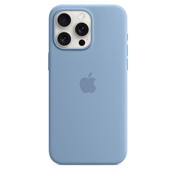 Чехол iPhone 15 Pro Max Silicone Case with MagSafe - Winter Blue 1053 фото