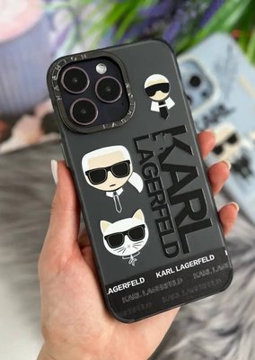 Чехол Karl Lagerfeld Black для iPhone 12  1025 фото