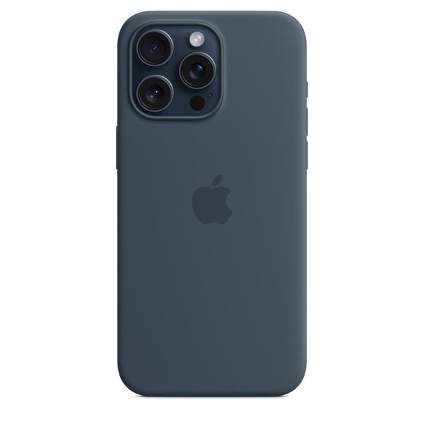 Чехол iPhone 15 Pro Max Silicone Case with MagSafe - Storm Blue 1054 фото