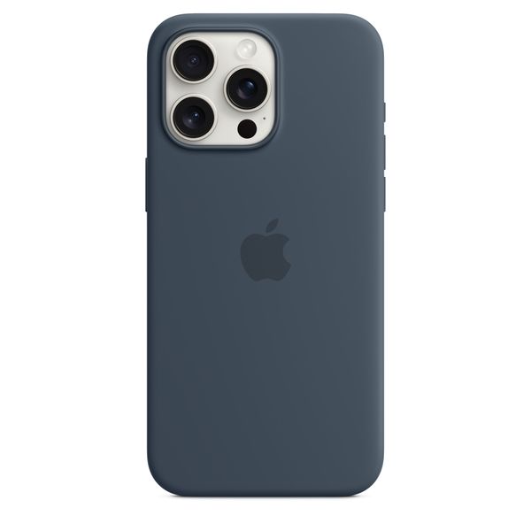 Чехол iPhone 15 Pro Max Silicone Case with MagSafe - Storm Blue 1054 фото