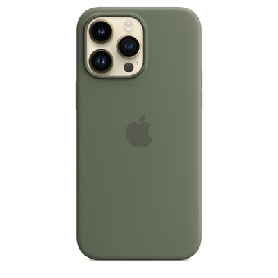 Чехол Apple Silicone Case with MagSafe for iPhone 14 Pro - Olive 1086 фото