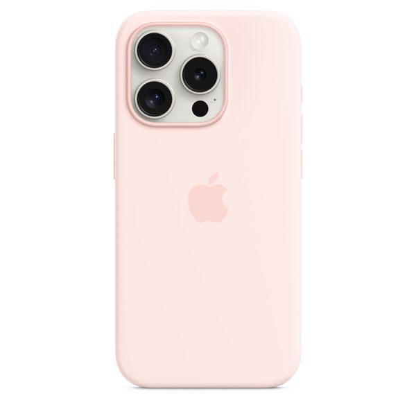 Чохол iPhone 15 Pro Max Silicone Case with MagSafe - Light Pink 1057 фото