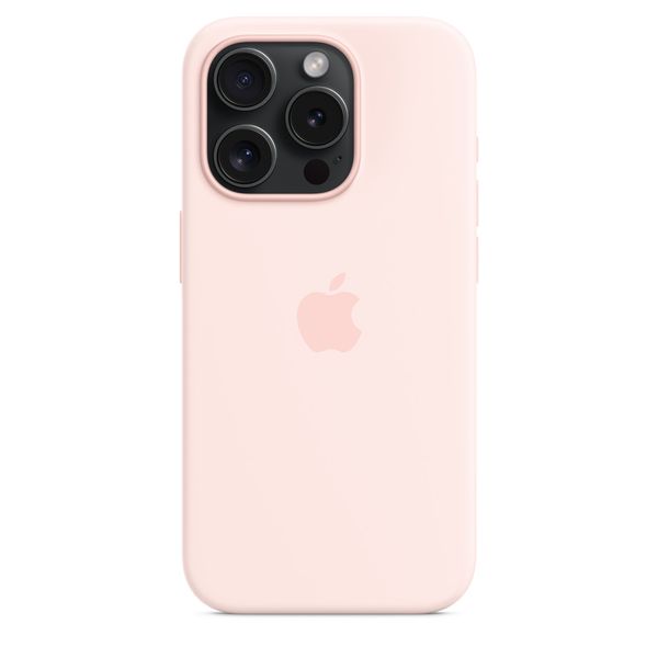 Чохол iPhone 15 Pro Max Silicone Case with MagSafe - Light Pink 1057 фото