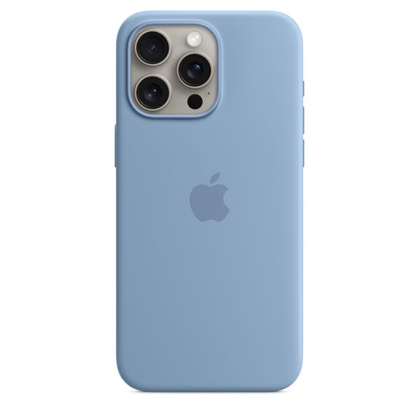 Чехол iPhone 15 Pro Silicone Case with MagSafe - Winter Blue 1090 фото