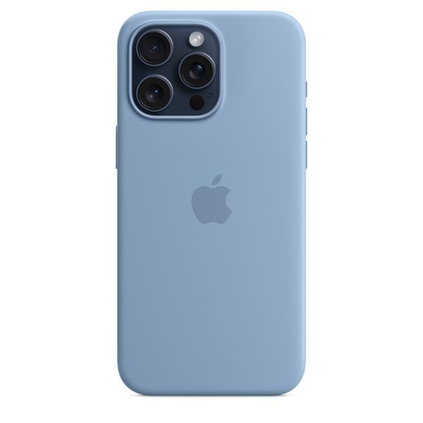 Чехол iPhone 15 Pro Silicone Case with MagSafe - Winter Blue 1090 фото