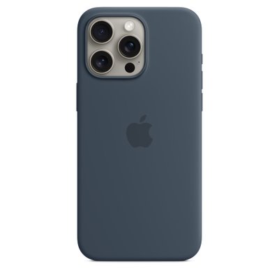 Чехол iPhone 15 Pro Silicone Case with MagSafe - Storm Blue 1091 фото