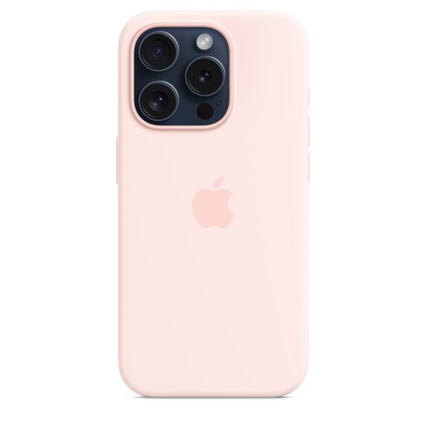 Чохол iPhone 15 Pro Silicone Case with MagSafe - Light Pink 1094 фото