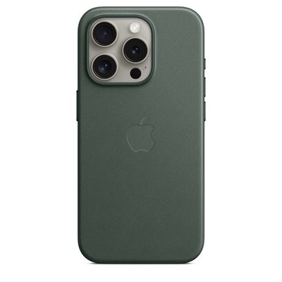 Чехол iPhone 15 Plus FineWoven Case with MagSafe - Evergreen 1097 фото