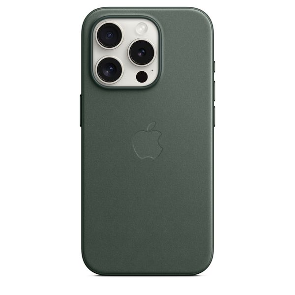 Чохол iPhone 15 Plus FineWoven Case with MagSafe - Evergreen 1097 фото