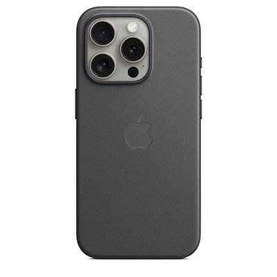 Чехол iPhone 15 Plus FineWoven Case with MagSafe - Black 1100 фото