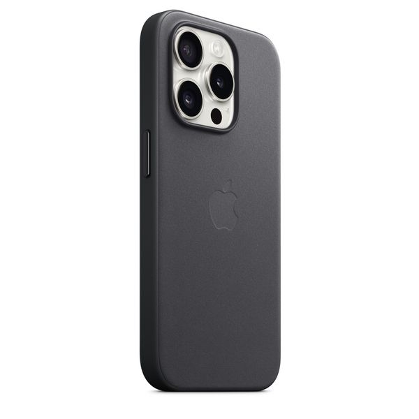 Чехол iPhone 15 Plus FineWoven Case with MagSafe - Black 1100 фото