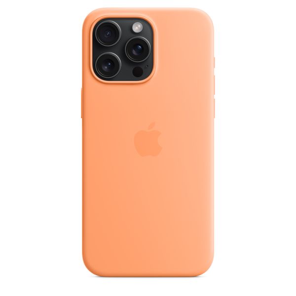 Чехол iPhone 15 Plus Silicone Case with MagSafe - Orange Sorbet 1101 фото