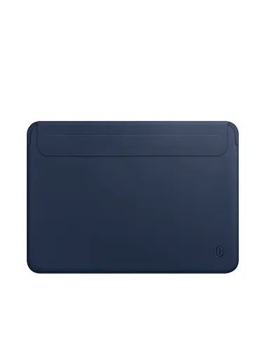 Чохол WIWU Skin Pro 2 Leather Sleeve for MacBook Air/Pro з діагональю 13.3''/14'' Navy Blue 1229 фото