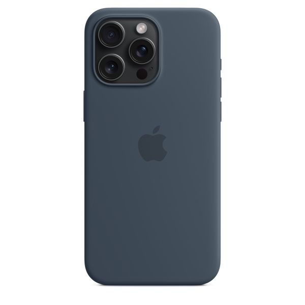 Чохол iPhone 15 Plus Silicone Case with MagSafe - Storm Blue 1104 фото