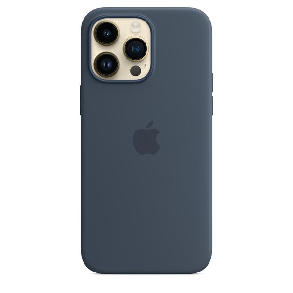 Чохол Apple Silicone Case with MagSafe for iPhone 14 Pro Max - Storm Blue 1072 фото