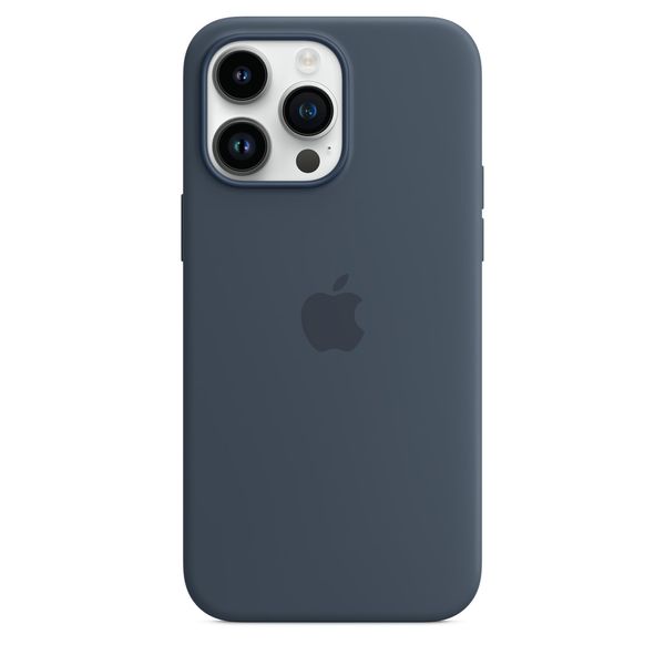 Чохол Apple Silicone Case with MagSafe for iPhone 14 Pro Max - Storm Blue 1072 фото